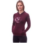 Sensor Merino Upper dámská mikina klokanka fox port red – Zboží Dáma