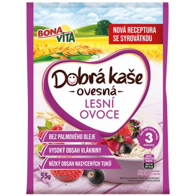 Bonavita Dobrá kaše ovesná lesní ovoce 55 g – Zboží Dáma Bonavita Dobrá kaše ovesná lesní ovoce 55 g – Zboží Dáma