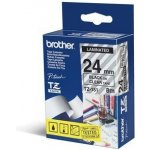 Brother TZE-151, černý tisk průsvitný podklad, 8m x 24mm – Zboží Dáma