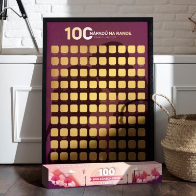 100 nápadů na rande - Stírací plakát – Zboží Dáma