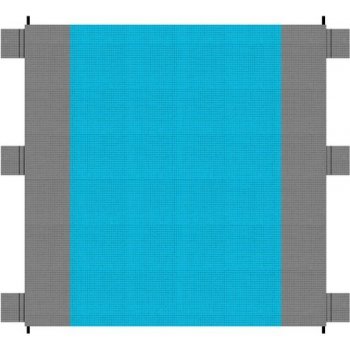 TRIZAND 21209 Plážová deka šedo-modrá 208x208