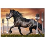 Sablio prostírání Friský kůň 40x30cm – Zboží Mobilmania