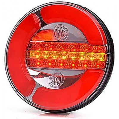 Zadní skupinová svítilna 3-funkce LED kulatá 12-24V WAS W153/1128 – Zboží Mobilmania