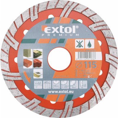 Extol Premium 8803035 kotouč diamantový řezný turbo plus, 230x22,2mm – Zbozi.Blesk.cz