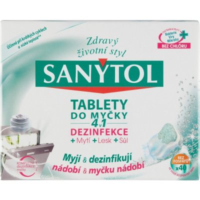 Sanytol 4v1 tablety do myčky nádobí 40 ks