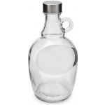 Demižon holý skleněný 1,5L ucho s uzávěrem INOX – Sleviste.cz