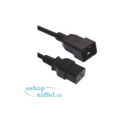 PremiumCord Kabel síťový prodlužovací 230V 16A 1,5m, konektory IEC 320 C19 - IEC 320 C20 – Hledejceny.cz