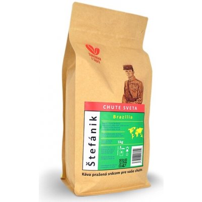 KÁVOHOLIK Káva Štefánik Brazília YB 100% arabika zrnková 250 g – Hledejceny.cz