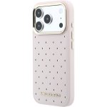 Karl Lagerfeld PU Perforated Gold Dots MagSafe zadní kryt pro iPhone 17 Pro Max Pink – Zboží Živě