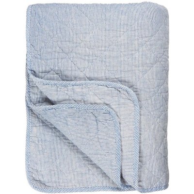 Prošívaná deka/přehoz Ib Laursen modro-bílá 180x130 cm – Zboží Dáma