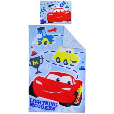 Setino Dětské bavlněné povlečení CARS modré 90 x 140 cm – Hledejceny.cz
