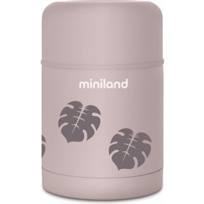 Miniland Termoska na jídlo Terra růžová listy 600 ml – Zboží Mobilmania