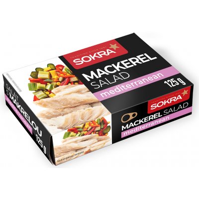 Sokra Salát s makrelou Mediterranean 125 g – Zboží Dáma