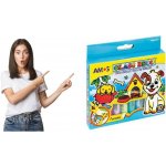 Amos Barvy na sklo sada 10 barev 10,5 ml + šablony a fólie – Zboží Dáma