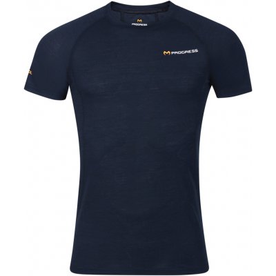 Progress pánské merino triko s krátkým rukávem MA NKR 125 černá šedá – Zboží Mobilmania