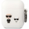 Karl Lagerfeld and Choupette Liquid Silicone Apple AirPods 1/2 KLACA2SILKCW