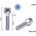 Kolový šroub M12x1,25x50 kužel, klíč 19, C19B50 výška 74 mm – Hledejceny.cz