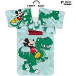 Jerry Fabrics povlečení Mickey Dino 100 x 135 , 40 x 60 cm – Sleviste.cz