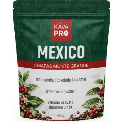 KávaPRO Mexico Chiapas Monte Grande zrnková 250 g – Hledejceny.cz