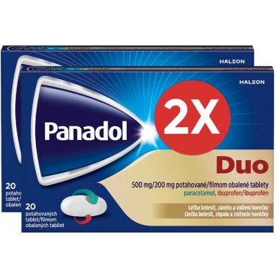 PANADOL DUO 500MG/200MG TBL FLM 2 X 20 – Hledejceny.cz
