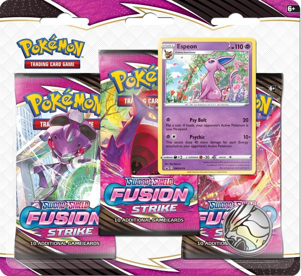 Pokémon TCG Fusion Strike 3 Pack Blister Booster