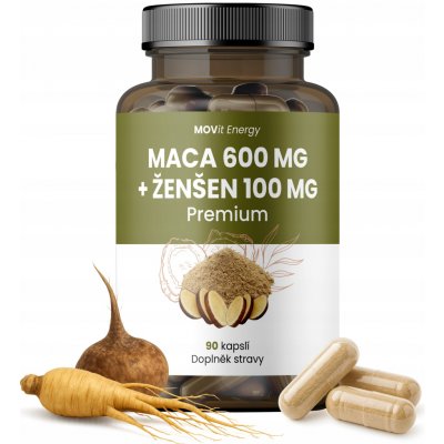 Movit Maca 600 mg Ženšen 100 mg 90 kapslí – Hledejceny.cz