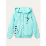 Winkiki Kids Wear Dívčí mikina s kapucí Mia tyrkysová – Sleviste.cz