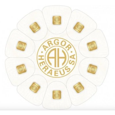Argor-Heraeus Multicard zlatý slitek 10 x 1 g – Zboží Mobilmania