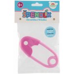 Teddies Chrastítko špendlík plast 12cm růžové 12x19cm – Zboží Dáma
