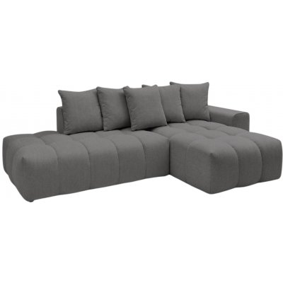 Bobochic Paris Tmavě šedá rohová pohovka Mont-Blanc 313 cm, pravá – Zbozi.Blesk.cz