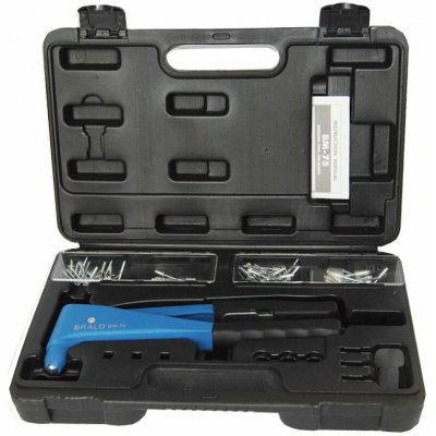 Bralo BM-75 nýtovací kleště 2,4-5,0mm s nýty v kufru – Zboží Mobilmania