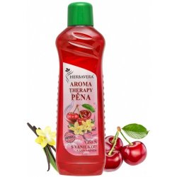 Herbavera Aromatherapy višeň s vanilkou a glycerinem pěna do koupele 1000 ml