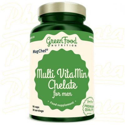 GreenFood MultiVitaMin Chelate for men 90 kapslí – Hledejceny.cz