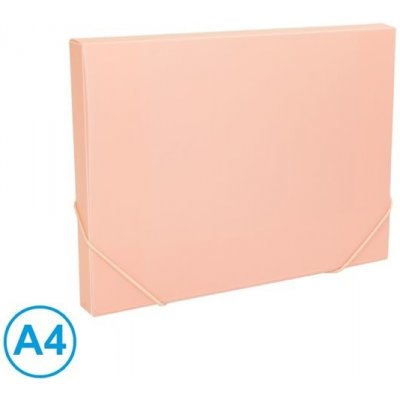 LUMA Box na spisy s gumou A4 pastel - růžový – Zboží Mobilmania