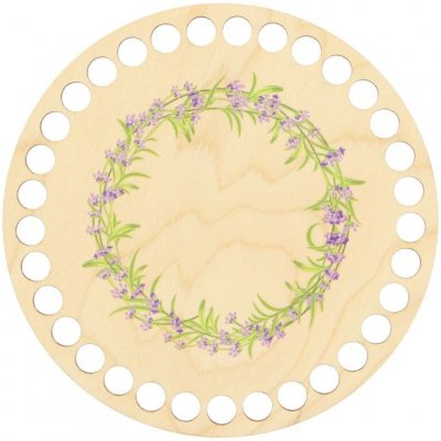 Natana kulaté dno levandule věnec 15 cm – Zboží Dáma