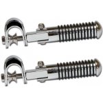 Univerzální chromované stupačky Sundance pro spolujezdce na motorku s gumovými kroužky – Hledejceny.cz