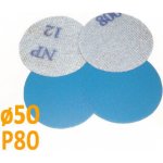 Brusný papír pro excentrickou brusku, zrnitost P80, Průměr: 50mm, 1 kus