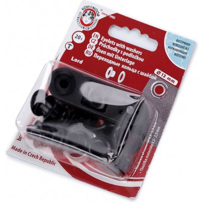 Průchodky s podložkou vnitřní Ø7 mm / vnější Ø13 mm Varianta: 5 černý lak, Balení: 1 blistr – Hledejceny.cz