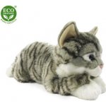 Eco- Friendly mourovatá kočka šedá 42 cm – Sleviste.cz