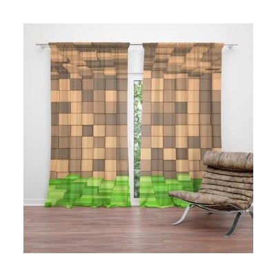 Sablio Závěs Blocks 3D: 2ks 140x250cm – Hledejceny.cz