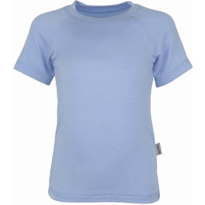 Crawler Bambusové tričko krátký rukáv kulatý výstřih dětské Světle modrá