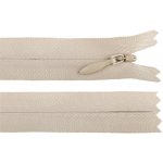 Spirálový zip skrytý YKK No 4 délka 50 cm Varianta: 572 béžová světlá, Balení: 1 ks – Hledejceny.cz