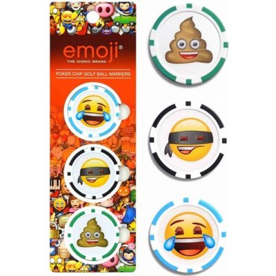 EMOJI markovátko 3PK Poker Chip 3ks