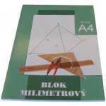 Stepa Papír milimetrový A4 50 listů blok – Zboží Dáma