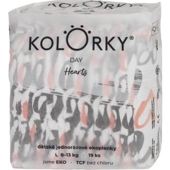 KOLORKY DAY srdce L 8-13 kg 19 ks