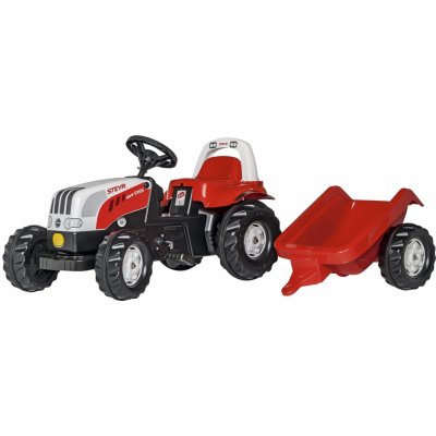 Rolly Toys Kid Steyr s vlečkou červený 012510 – Zboží Dáma