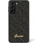 Pouzdro Guess PC/TPU Glitter Flakes Metal Logo Samsung Galaxy S23 Ultra černé – Zboží Mobilmania