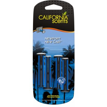 California Scents Vent Stick Newport New Car 4 ks