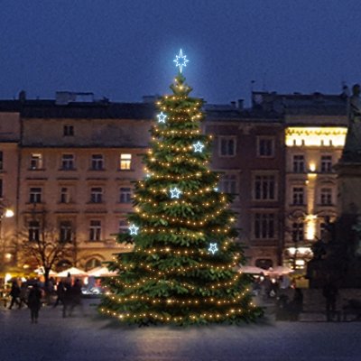 DECOLED LED světelná sada na vánoční stromy vysoké 9-11 m teplá bílá s ledově bílými dekory EFD11 – Hledejceny.cz
