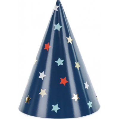 PARTYDECO Párty kloboučky Hvězdy 16 cm mix – Zboží Mobilmania